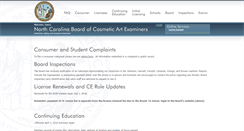 Desktop Screenshot of nccosmeticarts.com